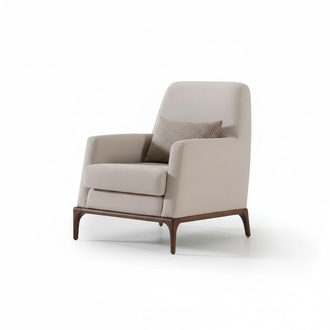 Design Sofa Sessel Couch Polster Luxus Textil Couchen 1 Sitzer grau