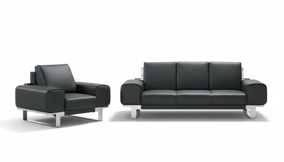 Design Sofa Sitz Polster Couch Gruppe Garnitur Möbel Leder 3 1 Sitzer Set Neu