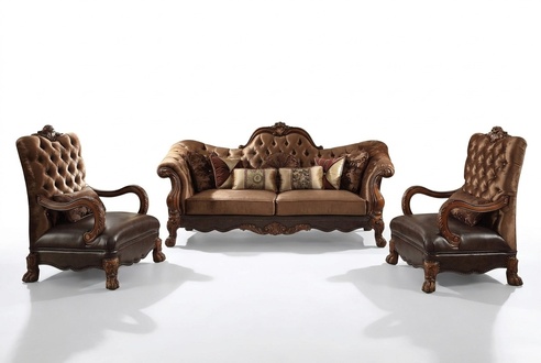 Design Sofagarnitur 3+1+1 Sitzer Couchtisch Beistelltisch 6 tlg.Wohnzimmer Set
