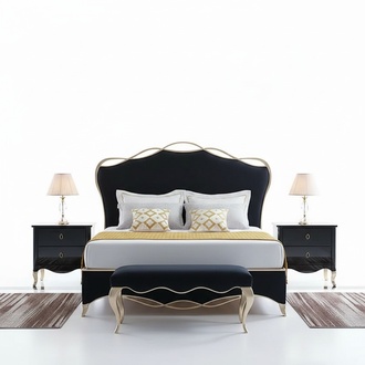 Design Textil Bett Ehe Modernes Hotel Gestell Luxus Schlaf Zimmer Doppel Betten