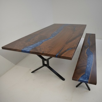 Design Tisch Bank Esstisch Küchentisch Tische Bänke Massiv Echtholz Wohnzimmer