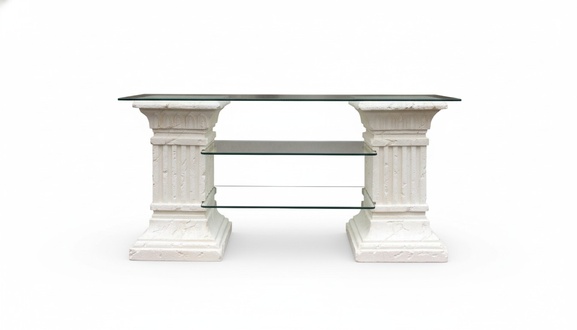 Design Vitrine Regal Glas Säule Schrank Vitrinen Regale Schrank Wohnzimmer