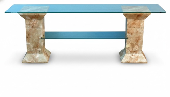 Design Vitrine Regal Glas Säule Schrank Regale Schrank Wohnzimmer 1870