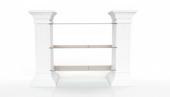 Design Vitrine Regal Säule Vitrinen Regale Schrank Wohnzimmer 1839 Neu