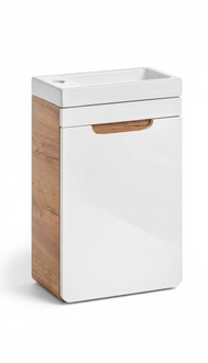 Design Waschbecken Waschtisch Badezimmer Unterschrank Hochglanz 40cm Bad Becken
