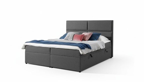 Designer Bett Chesterfield Textil Hotel Betten Doppel Schlafzimmer Luxus 180x200