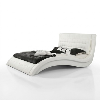 Designer Bett Ehebett Doppelbett Polsterbett Schlafzimmer Lederbett Neu Betten
