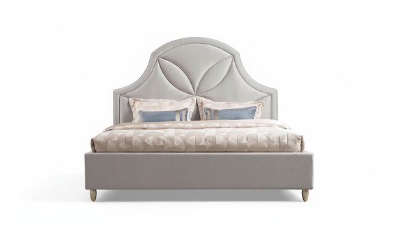Designer Bett Polsterbett Luxusbett Doppelbett Ehebett Betten 180x200cm Stoff