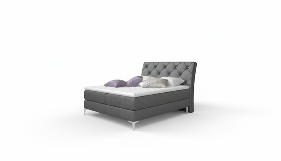 Designer Bett Schlafzimmer Betten Textil Hotel Polster Chesterfield Boxspring