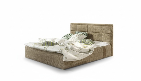 Designer Bett Schlafzimmer Betten Textil Hotel Luxus Polster Robustes Doppel Neu