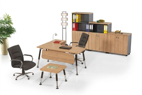 Designer Büromöbel Arbeitszimmer Set Schreibtisch Couchtisch Schrank 3tlg