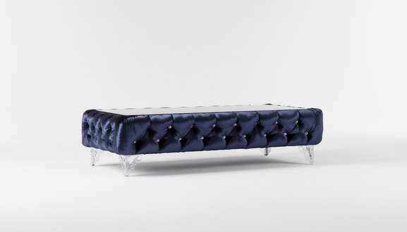 Designer Couchtisch Glastisch Tisch Chesterfield Leder Design Luxus Tische