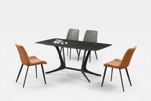 Designer Esstisch Tisch Esszimmer Wohnzimmer Design Tische 180x90cm Edelstahl.