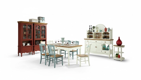 Set Tisch Stühle Kommode Anrichte Gruppe Garnitur Designer Esszimmer Möbel 8tlg.