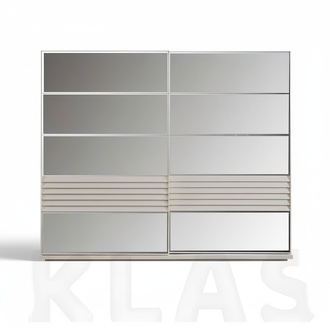 Designer Grauer Kleiderschrank Holzschrank Schlafzimmer Luxus Schränke