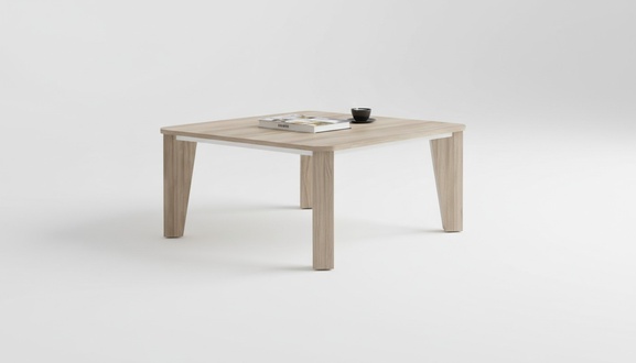 Designer Hellbrauner Couchtisch Holzmöbel Beistelltische Luxus Möbel