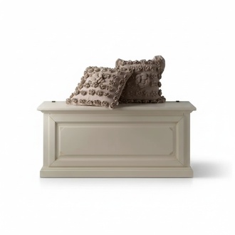 Designer Hocker Fußhocker Beistellhocker Ottomane Sitzbank Holz Bank