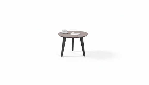 Designer Holzmöbel Couchtisch Arbeitszimmer Modern Rund Tisch Büromöbel
