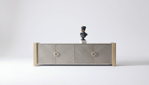 Designer Kommode Anrichte Side Low Board Schrank Wohn Zimmer Regal Luxus Board