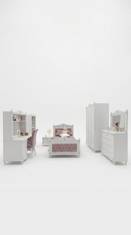 Designer Komplett Kinderzimmer Set Sclafzimmer set Kinder Jugend Möbel