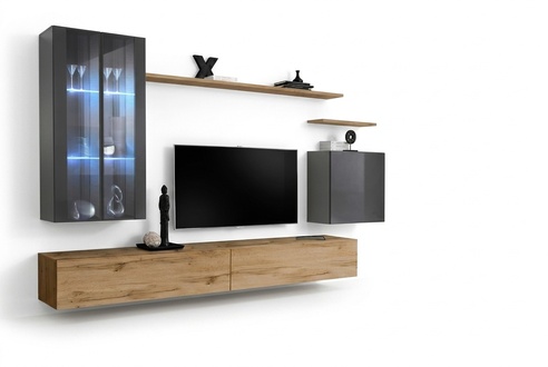 Designer Komplett Luxus Garnitur Wohnzimmermöbel Regale Stil Modern Sideboard