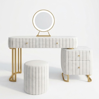 Designer Konsolen Schminktisch Kosmetik Tisch Spiegel Kommode Frisier