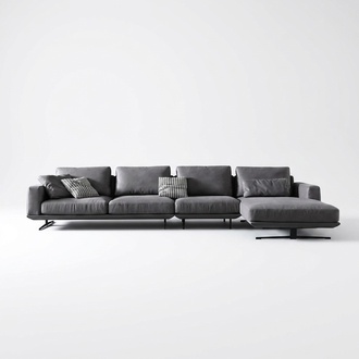 Designer Ledersofa Ecksofa Polster Eck Couch Sitz Eck L Form Garnitur Sofa Neu