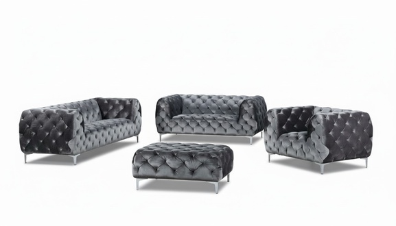 Designer Luxus Wohnlandschaft Chesterfield Polster Sofa Sitz Couch Garnitur