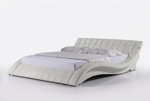 Designer Polsterbett Bett Betten Lederbett Doppelbett Ehebett Designerbett NEU