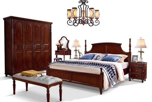 Designer Schlafzimmer Möbel 5tlg Set Bett Nachttische Kleiderschrank