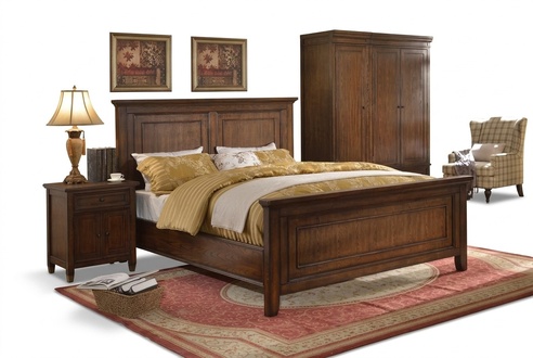 Designer Schlafzimmer Möbel 5tlg Komplett Set Bett Nachttisch Kleiderschrank Neu