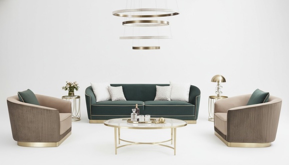 Designer Sofa Sofagarnitur 3+1+1 Sitzer Couch Polster Garnitur Neu