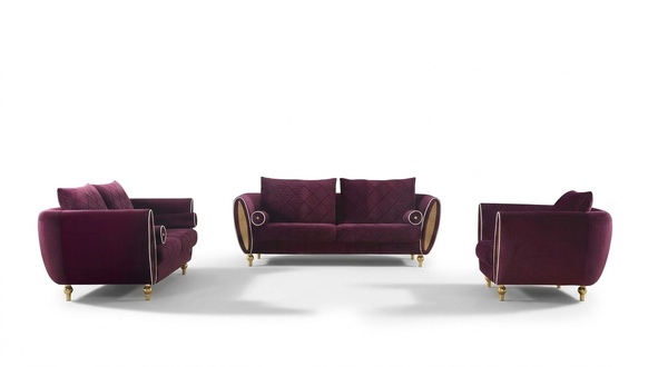 Designer Sofa Sofagarnitur 3+2+1 Sitzer Couch Polster Garnitur Wohnzimmer Sofas