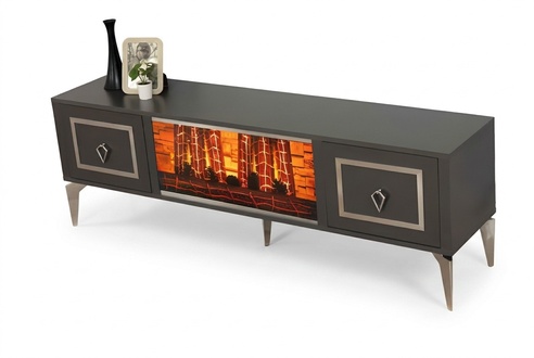 Designer-TV-Lowboard mit eleganten Metallgriffen und klaren Linien