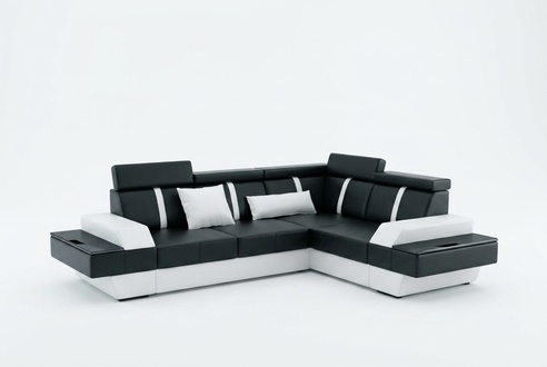Designer Eckcouch Neu Couch Sofa Polster Ledersofa Sofas Garnitur Wohnlandschaft