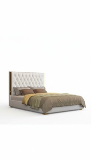 Doppel Hotel Betten Schlaf Zimmer Leder Modern Bett Polster