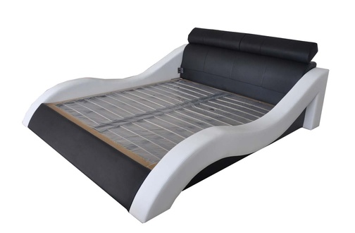 Doppel Luxus Design Leder Bett Polster Betten Moderne Hotel Multifunktion LB8828