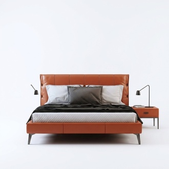 Doppelbett Bett Ehebett Design Luxus Luxur Polsterbett Designbett Textil Betten