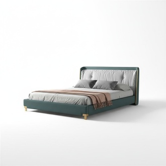 Doppelbett Betten Design Polster Schlafzimmer 180x200cm Modern Holz Bett Ehe