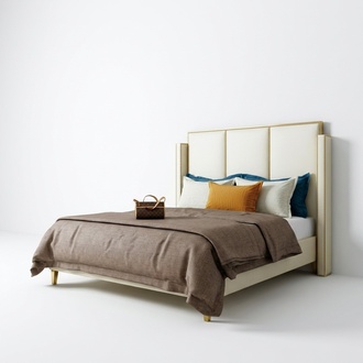 Doppelbett Betten Designer Bett Leder Polster Schlafzimmer Ehe Neu 180x200 Neu