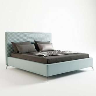 Doppelbett Lederbett Betten Bett Leder Polster Schlafzimmer Ehe 180x200cm Neu