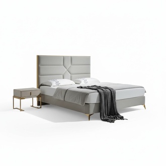 Doppelbett Schlafzimmer Hotel Ehe Luxus Bett 2x Nachttisch 3tlg. Neu Betten Set