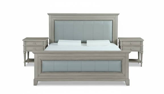 Doppelbett Schlafzimmer Hotel Ehe Luxus Bett 2x Nachttisch 3tlg. Set Betten Neu