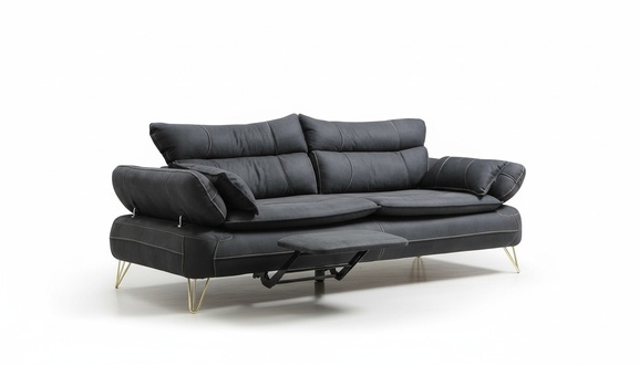 Dreisitzer Couch Polster Möbel Stoff Couchen Sofa Designer Einrichtung