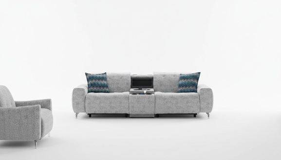 Dreisitzer Kino Sofa Relaxsofa Lounge Entertainment Theater Multimedia Couch
