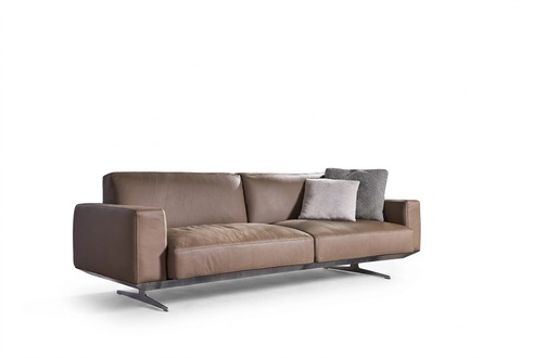 Dreisitzer Möbel Moderne Leder Couch Polster Design Sofa 3er Sitz Sofas