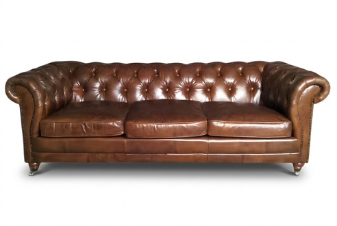 Dreisitzer Sofa Couch Polster Chesterfield Leder Couchen Möbel