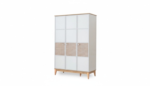 Dreitüriger Designer Holzschrank Kinderzimmer Exklusiver Kleiderschrank