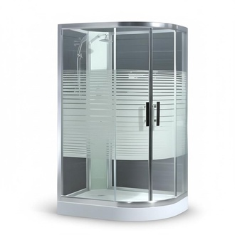 Dusche Glaskabine Duschkabine Duschbox Komfortdusche Luxusduschkabine 120x90 cm