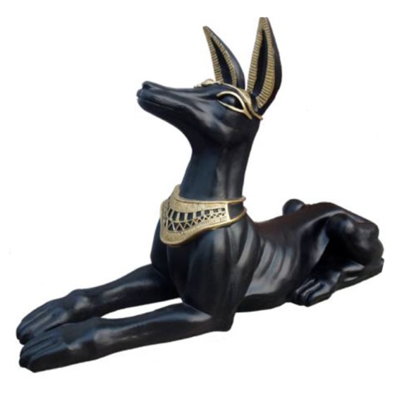 Ägyptische Figur Schakal Anubis Kunststoff Groß god of death Dekoration